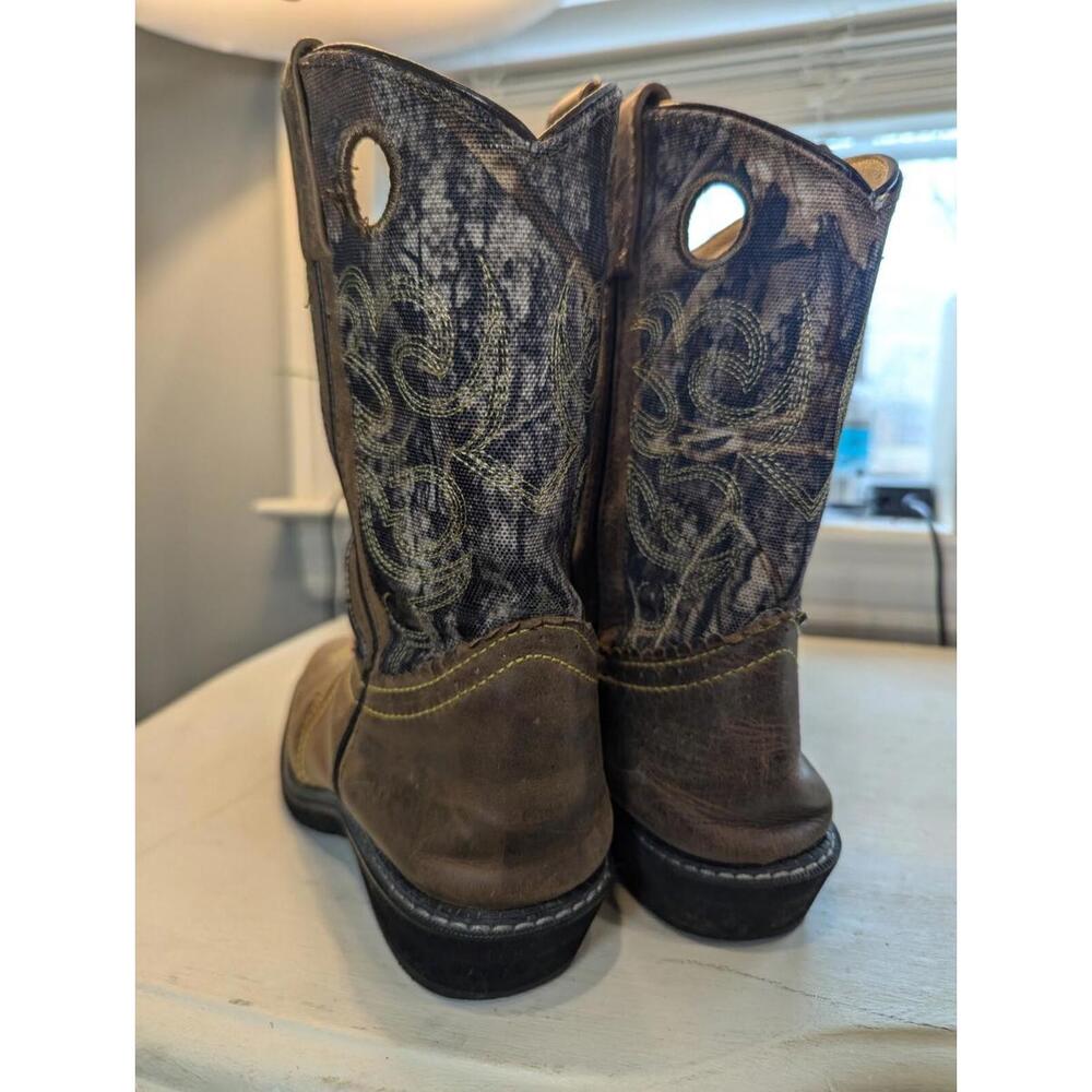 Smoky Mountain 6360 Pawnee Brown Distress/Camo Women's Boots US Size 5 - Picture 2 of 5